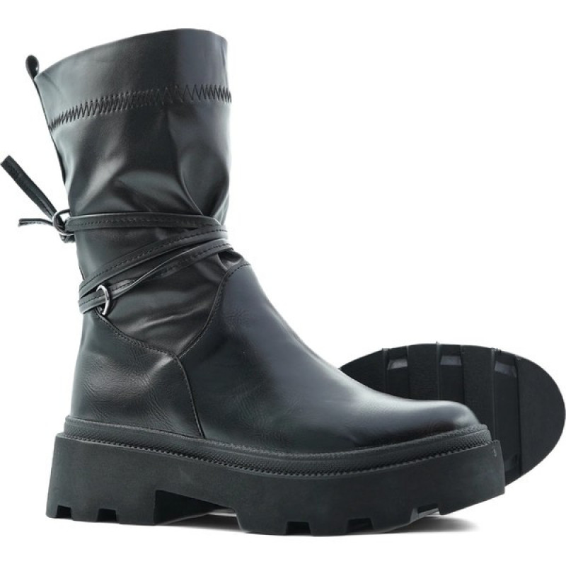 کفش نیم بوت زنانه استرج بندی مدل 0117_Boots
