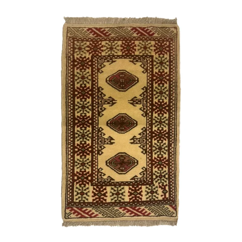 فرش دستباف نیم متری مدل ترکمن کد Nkpstp5