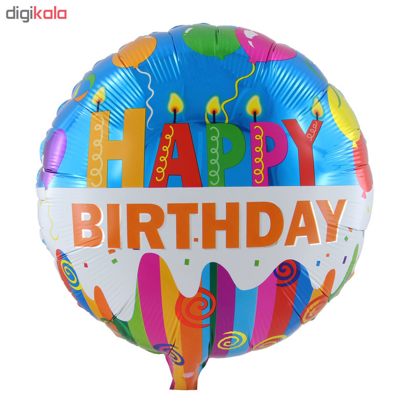 بادکنک فویلی مدل HappyBirthDay کد 03