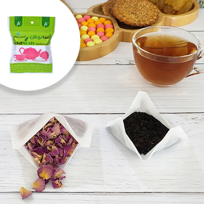 فیلتر چای آسانوش مدل کیسه ای سه بسته 60 عددی