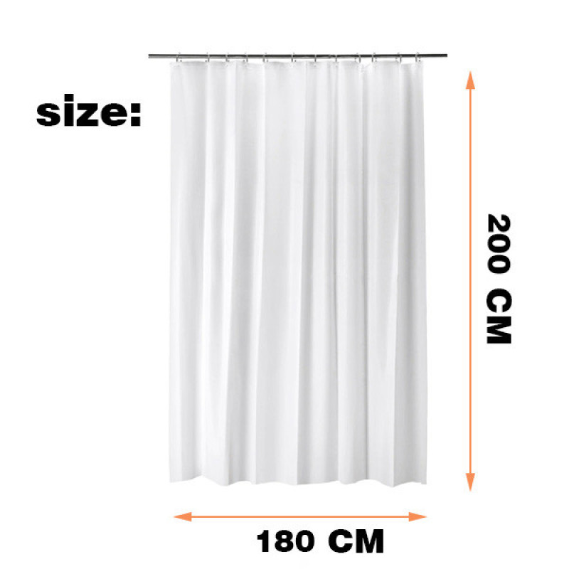 پرده حمام پیسو مدل BZ-23 سایز 180×200 سانتی متر
