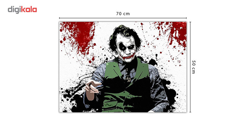 تابلو شاسی ونسونی طرح Painted Joker سایز 50 × 70