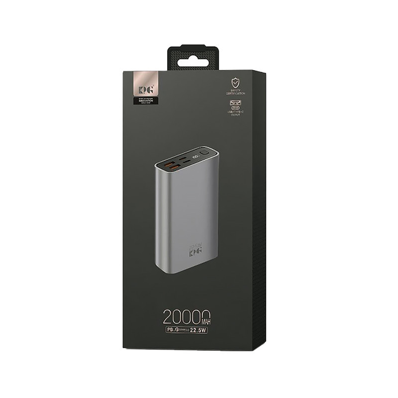 پاوربانک کی پی جی مدل KPG-212 ظرفیت 20000 میلی آمپر ساعت