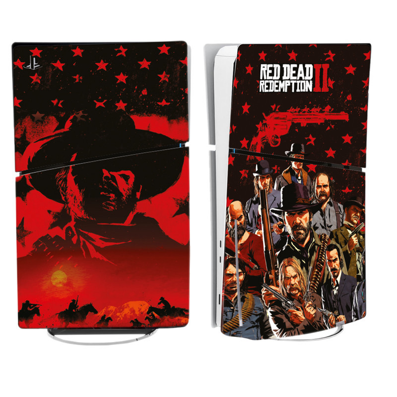برچسب کنسول پلی استیشن 5 اسلیم طرح رد دد مدل SKIN SLIM PS504 REDDEAD