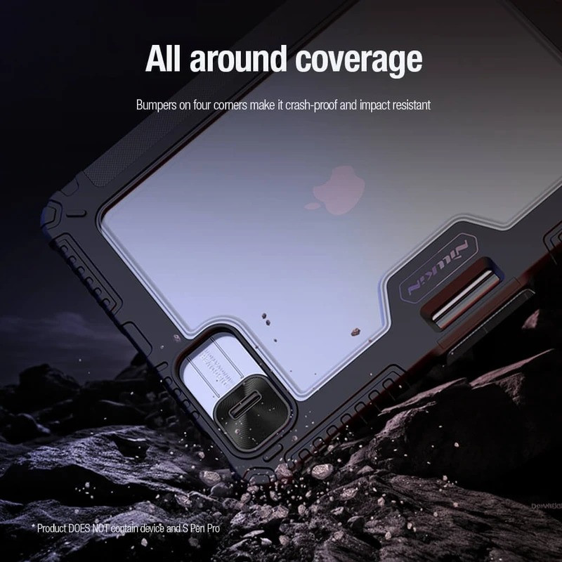 کیف کلاسوری نیلکین مدل Bumper Pro Leather Multi-Angle Folding مناسب برای تبلت اپل iPad Pro 11 2025  Pro 11 2024