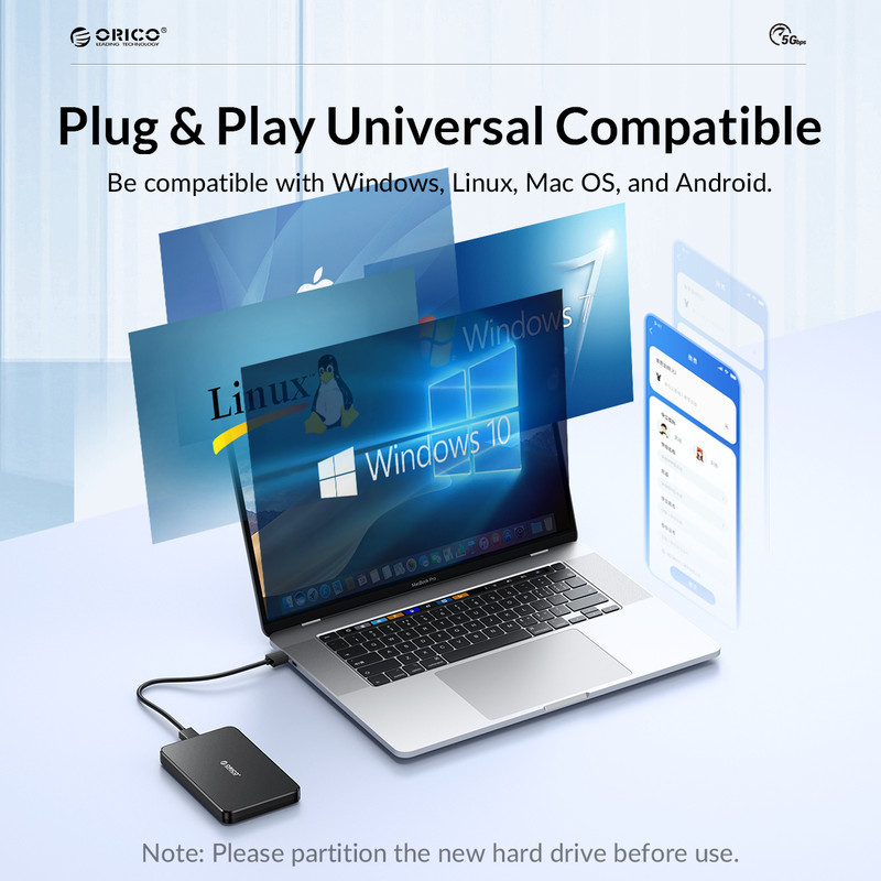 قاب هارددیسک اکسترنال 2.5 اینچی USB3.0 اوریکو مدل 2588U3-V1