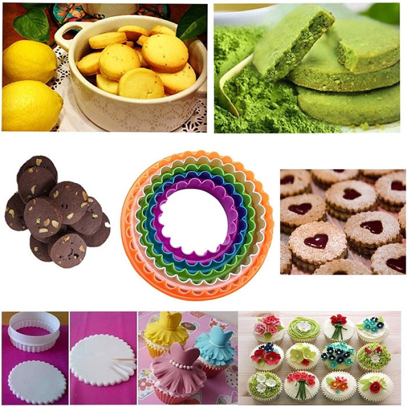 کاتر شیرینی پزی به گز مدل گرد مجموعه 5 عددی