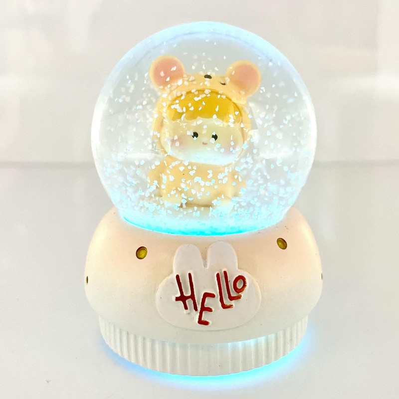 گوی مدل چراغدار HELLO طرح baby موش کد D1623.11.S300