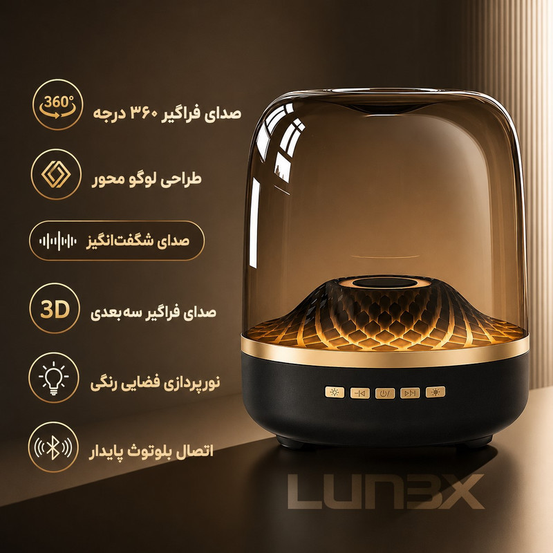 اسپیکر بلوتوثی قابل حمل لـونکس مدل LX4OO