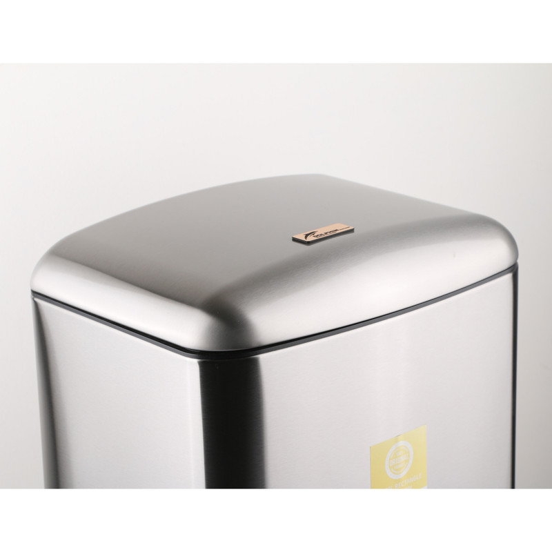 سطل زباله پدالی دلفین مدل Pr-30ltr-ss