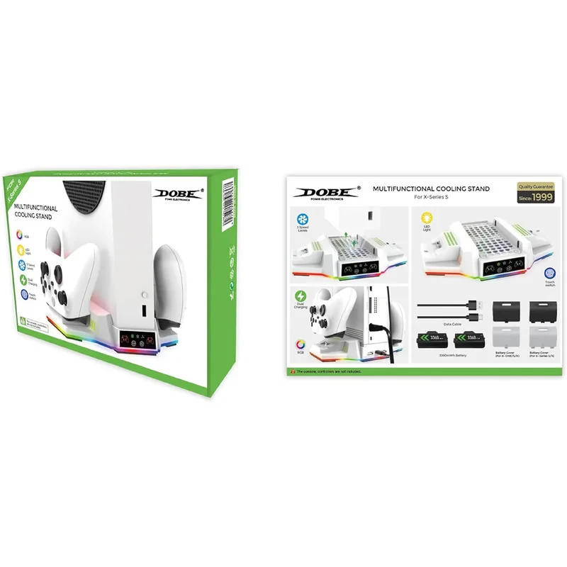 پایه فن و شارژر دسته دابی مدل DOBE TYX-3612 مخصوص ایکس باکس سریز