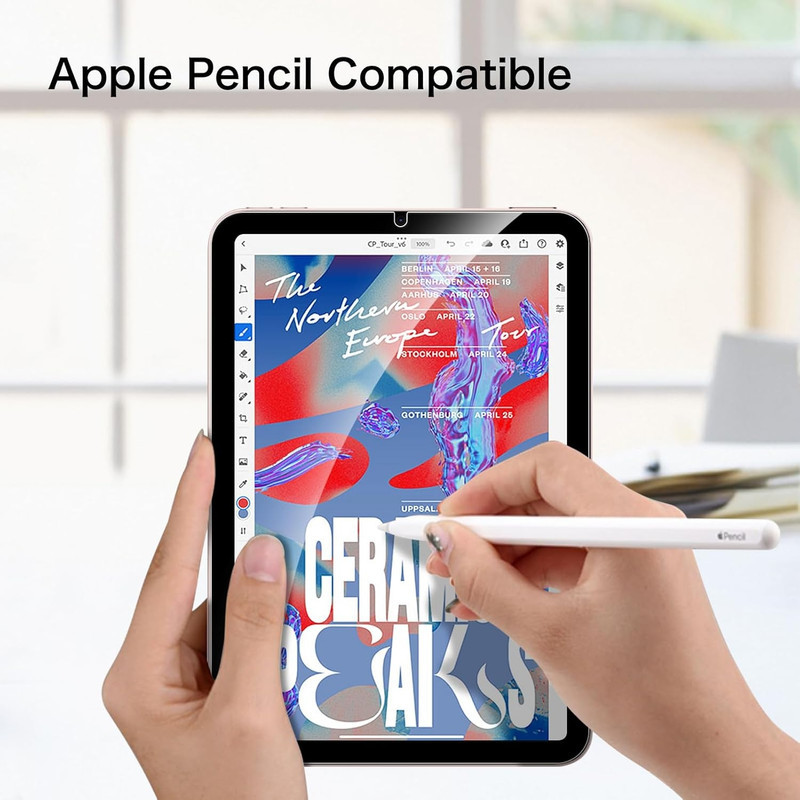 محافظ صفحه نمایش شیشه ای بادیگارد مدل TabG مناسب برای تبلت اپل مدل iPad Mini 7 2024