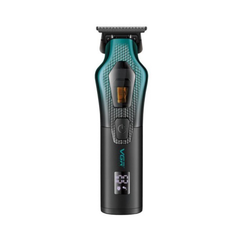 ماشین اصلاح موی سر و صورت وی جی ار مدل V-997 با موتور 11000 دور در دقیقه، باتری لیتیوم یونی 2500 میلی‌آمپر ساعت، تیغه سرامیک ضد التهاب، قابلیت تنظیم سرعت و نمایشگر میزان شارژ