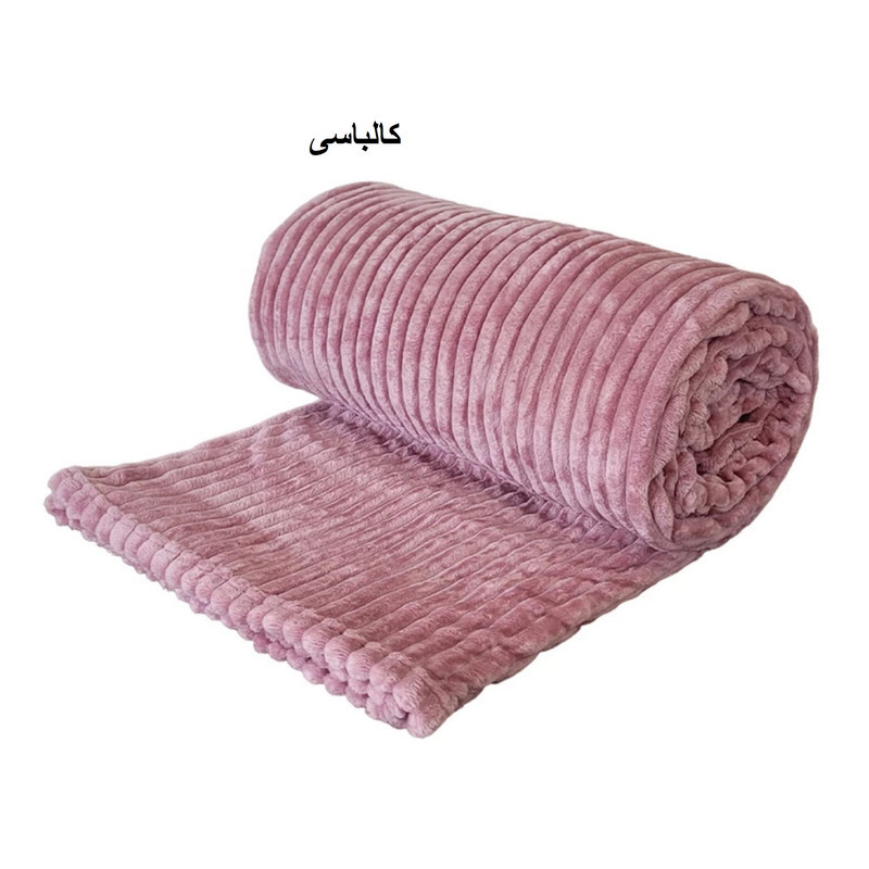 پتو مسافرتی شایسته مدل پلیسه کرکره ای سایز 160x205 سانتی متر
