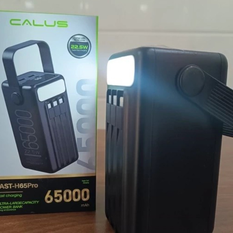 پاوربانک 22.5 وات کالوس مدل H65pro ظرفیت 65000 میلی‌آمپرساعت