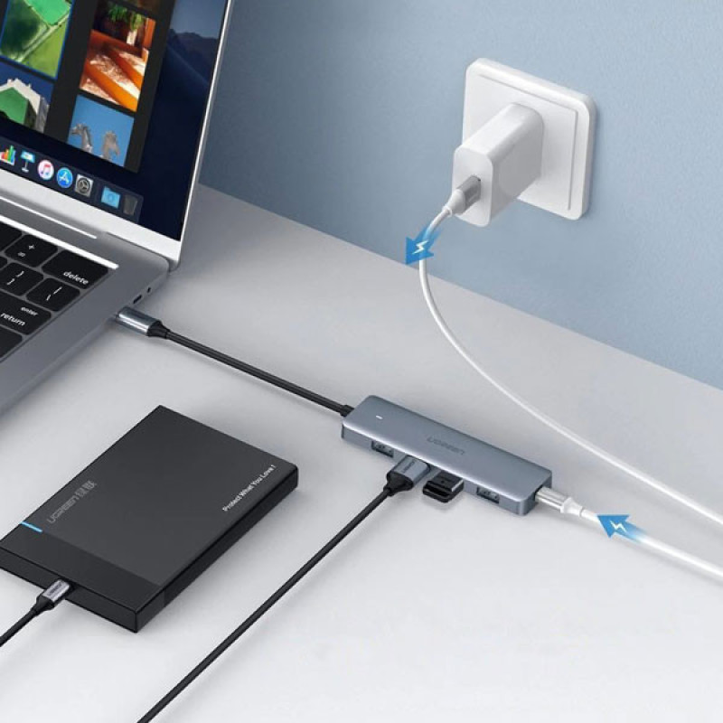 هاب 4 پورت USB-C یوگرین مدل UG-70336