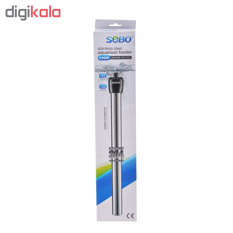بخاری آکواربوم 500وات سوبو مدلstainless steel