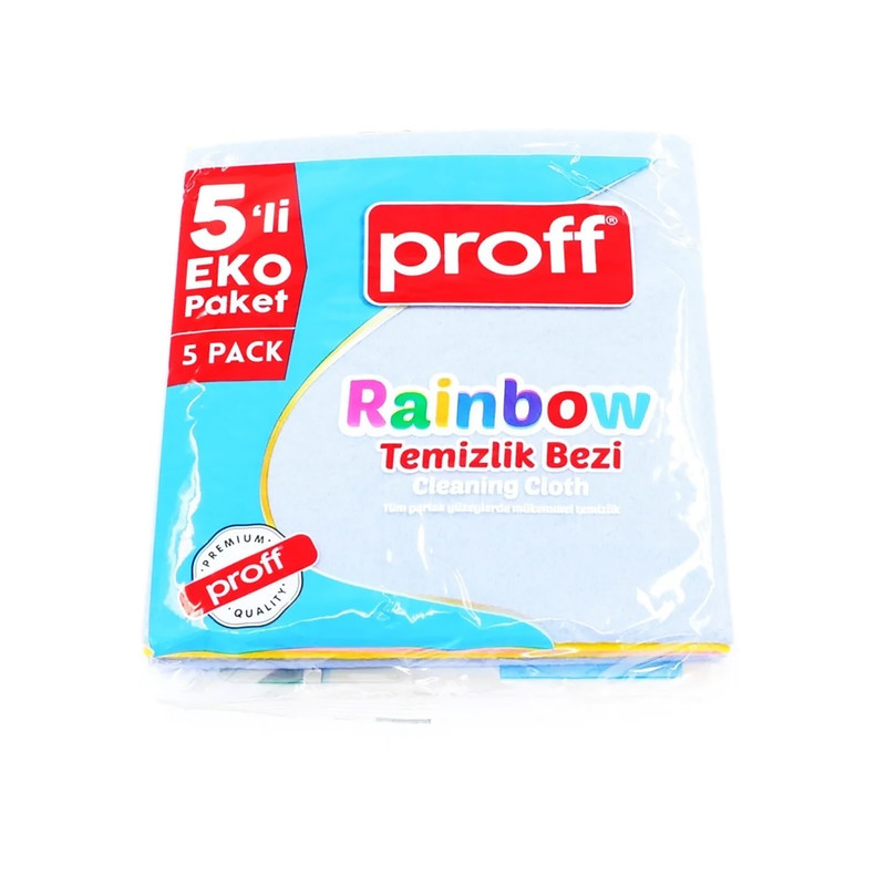 دستمال نظافت آشپزخانه پروف مدل Rainbow بسته 5 عددی