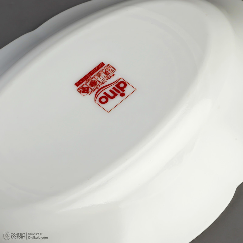 دینو مدل 001 دیس آرکوپال بسته 2 عددی، ابعاد 32×5×22 و 28×5×18 سانتی‌متر، وزن 540 و 490 گرم، قابل شستشو با دست و ماشین ظرفشویی