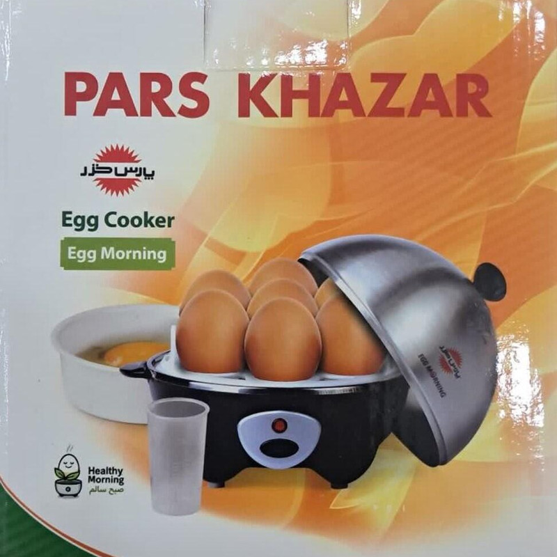 تخم‌مرغ پز با ظرفیت هفت عدد تخم‌مرغ پارس خزر مدل EG Steel