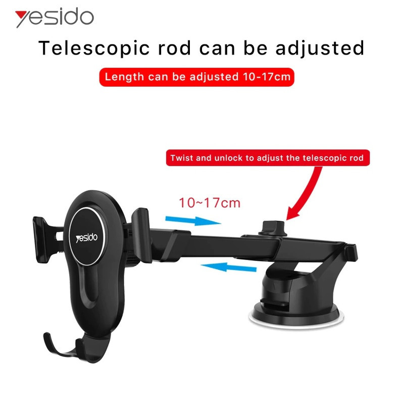 پایه نگهدارنده گوشی موبایل یسیدو مدل Gravity Car Holder