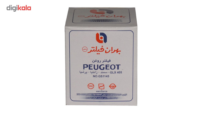 فیلتر روغن خودرو بهران فیلتر مدل GS1145 مناسب برای پژو 405