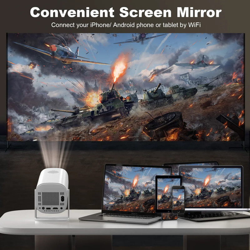 ویدئو پروژکتور بنیوس مدل BE-VP11 با رزولوشن 1280x720|HD