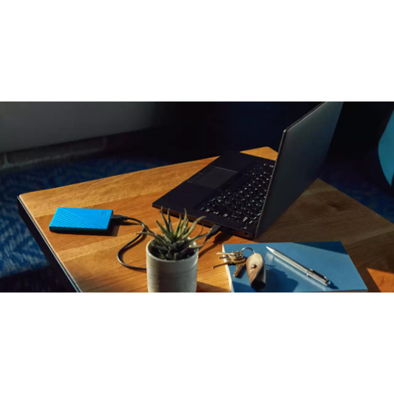 هارد اکسترنال وسترن دیجیتال مدل My Passport ظرفیت شش ترابایت دارای رابط USB Type-A 3.0