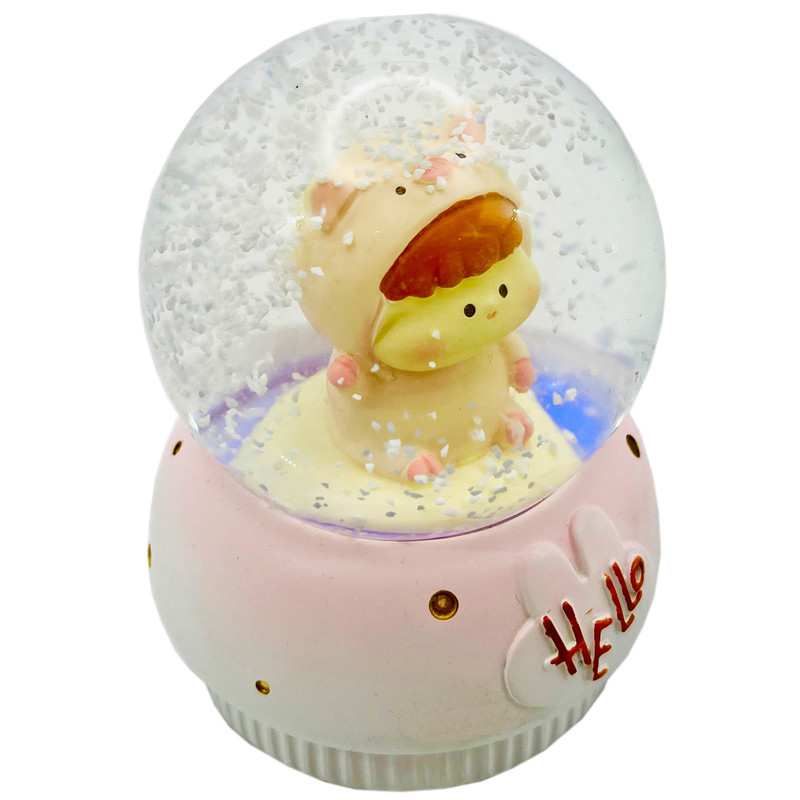 گوی مدل چراغدار HELLO طرح baby خوک کد C1623.11.S300