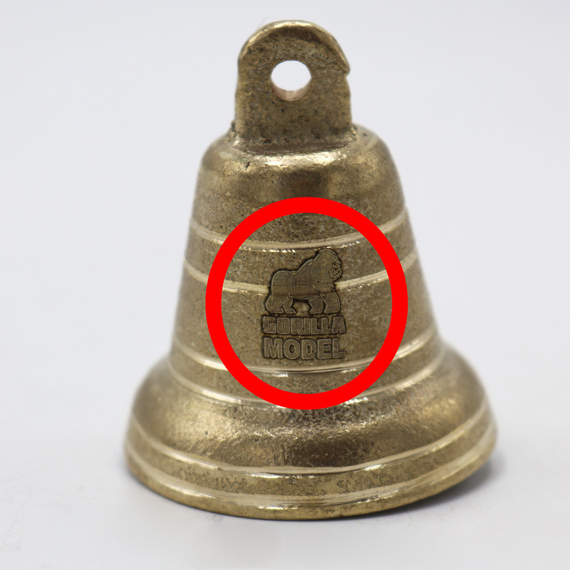 آویز تزیینی مدل زنگوله گوریلا کد YPB-GOLABI-55MM