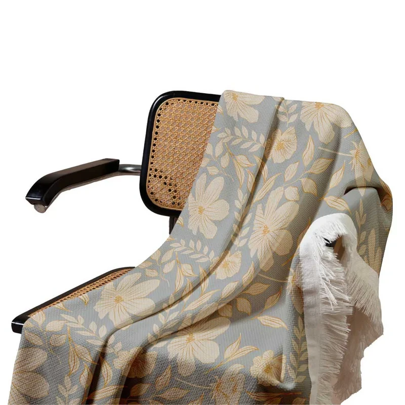 شال مبل مدل گلدار کد F2SH1082 سایز 98x180 سانتی متر