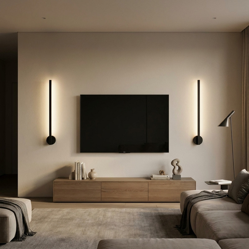 دیوار کوب مدل شمشیری کد E80