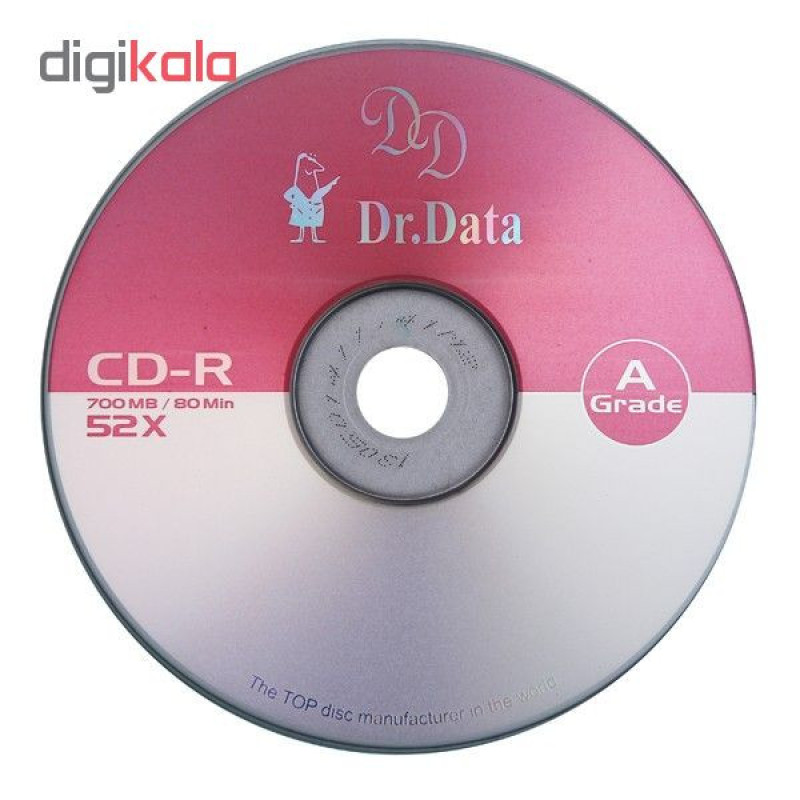 سی دی خام دکتر دیتا مدل CD-R پک 50 عددی