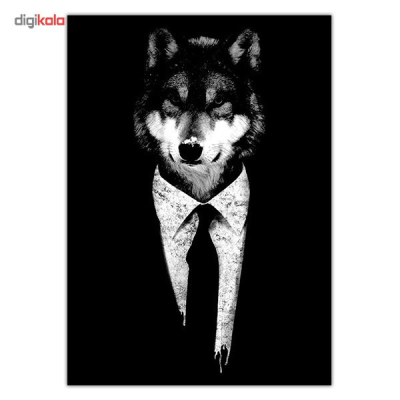 تابلوی ونسونی طرح Mr Wolf سایز 50x70