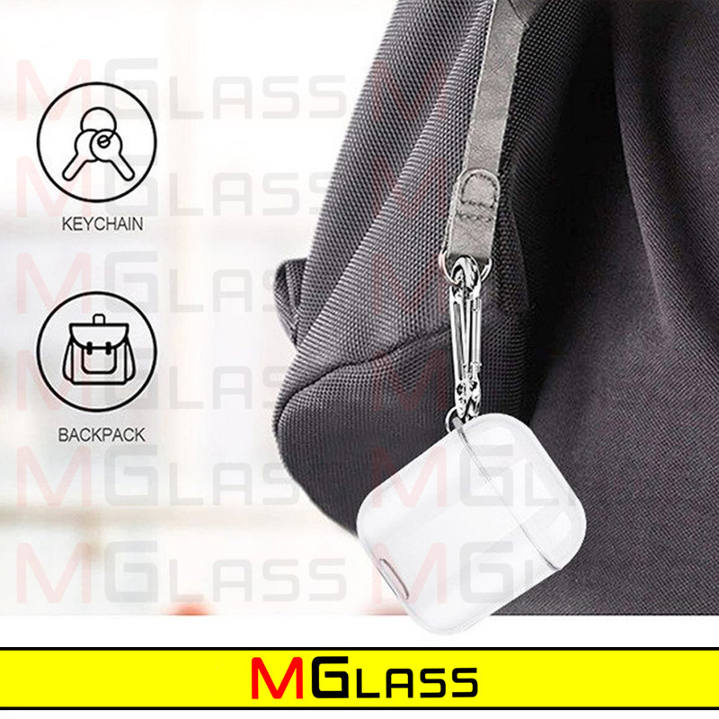 کاور ام‌گلس مدل Clear-MG مناسب برای کیس اپل ایرپاد Airpods 1  Airpods 2