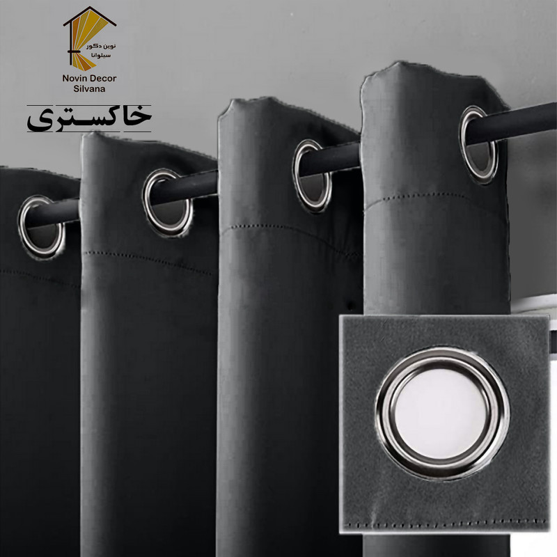 پرده نوین دکور سیلوانا مدل کتان NY31 سایز 280x140 سانتی‌متر