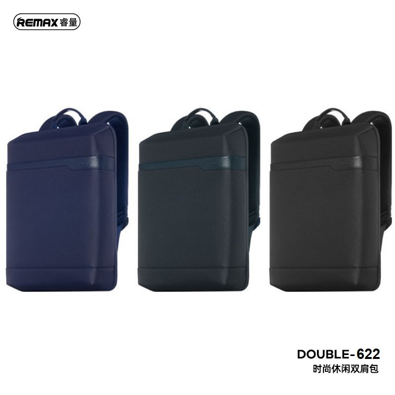 کوله پشتی لپ تاپ ریمکس مدل Double-622 مناسب برای لپ تاپ 14.1 تا 15.6 اینچی