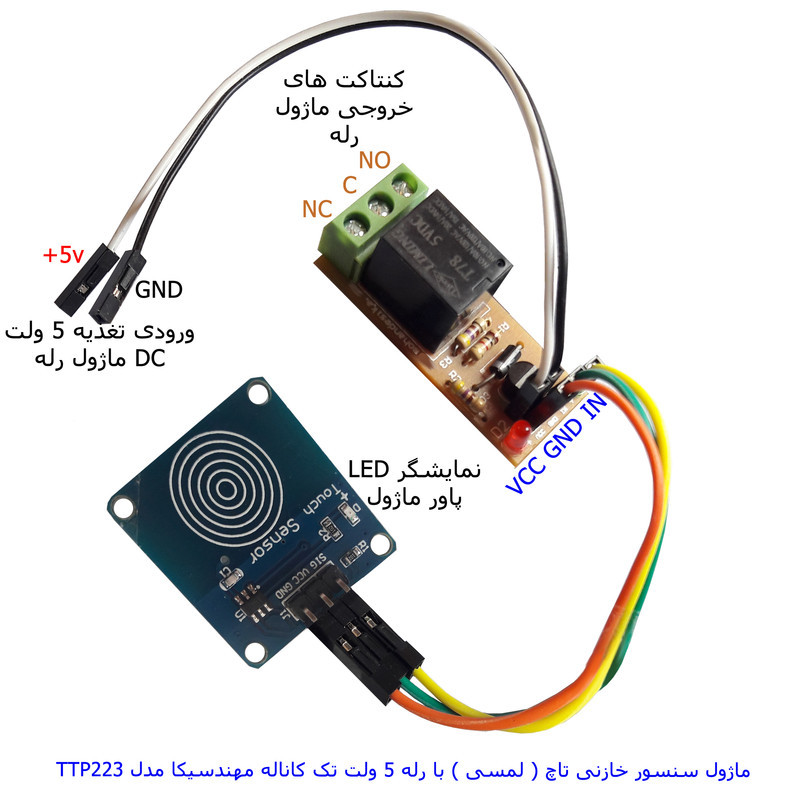 کیت سنسور لمسی مهندسیکا مدل TTP223