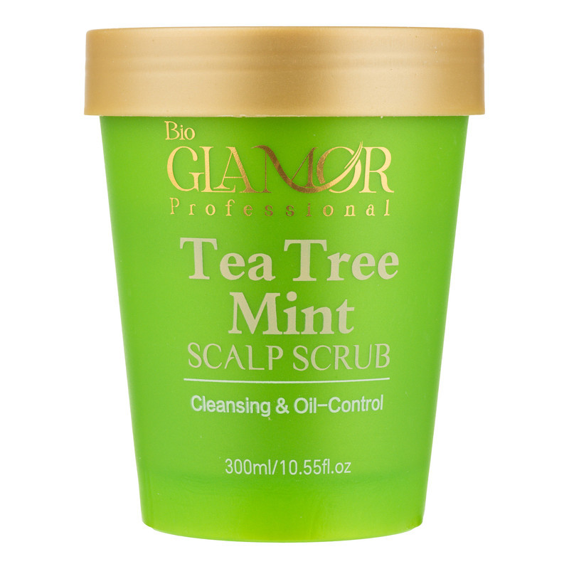 اسکراب پوست سر گلامور مدل tea tree mint حجم 300 میلی‌‌‌‌‌‌‌‌‌‌‌لیتر