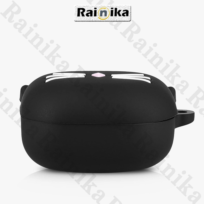کاور رینیکا مدل Buds Cat Black-White مناسب برای کیس هدفون بی سیم سامسونگ Galaxy Buds Live  Buds Pro  buds 2  buds 2 pro  Fe