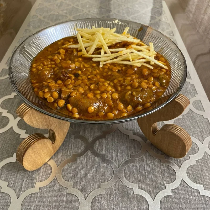 بشقاب خورش خوری مدل سولو شامپاینی