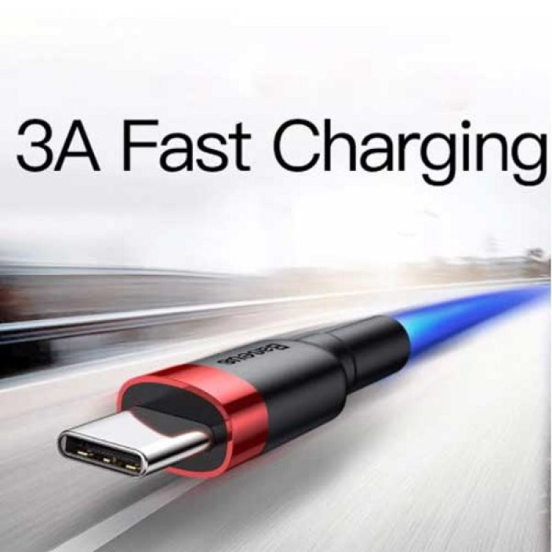 کابل تبدیل USB به USB-C باسئوس مدل CAFULE CATKLF-BG1 طول 1 متر