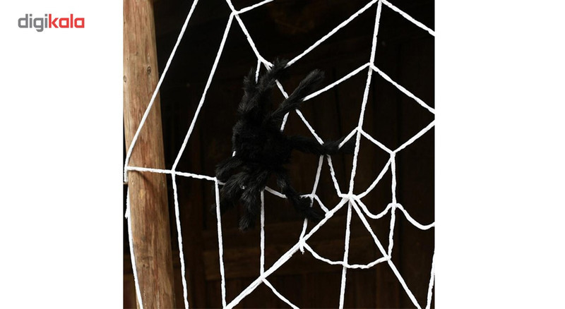 شبکه تار عنکبوت اسباب بازی مدل Black Window Giant Spider Web 7 Feet