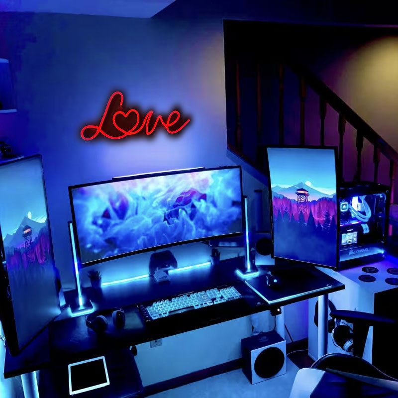 چراغ نئونی مدل love