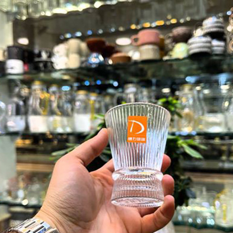 استکان دلی مدل شیاردار فانتزی CUTE کد 140ML  بسته 6 عددی