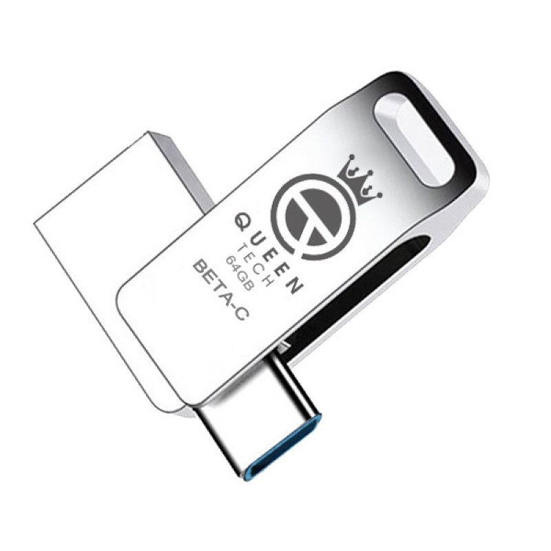 فلش مموری کوئین تک  مدل DUAL DRIVE USB 3.0 TYPE C BETA-C ظرفیت 64 گیگابایت