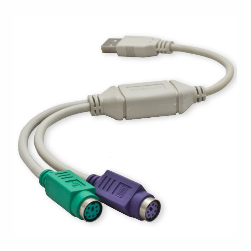 کابل تبدیل ps2 به USB مدل PS2_PLUS  طول 0.3 متر