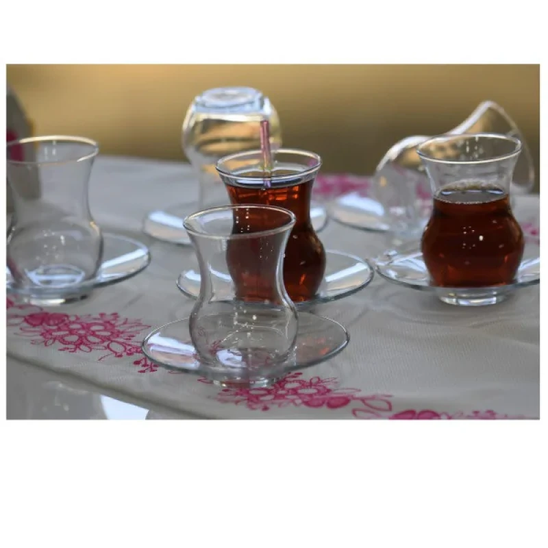 ست فنجان و نعلبکی لاو 12 پارچه مدل AYDAS1