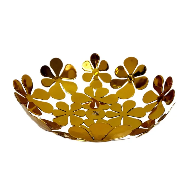 میوه‌خوری فلزی آبکاری فورتیک مدل گل، کد G.2