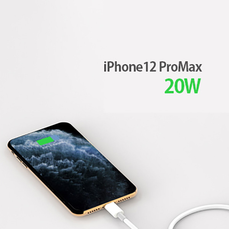شارژر دیواری مدل 12promax به همراه کابل تبدیل لایتنینگ